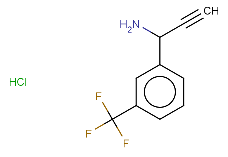 1-[3-(trifluoromethyl)phenyl]prop-2-yn-1-amine hydrochloride