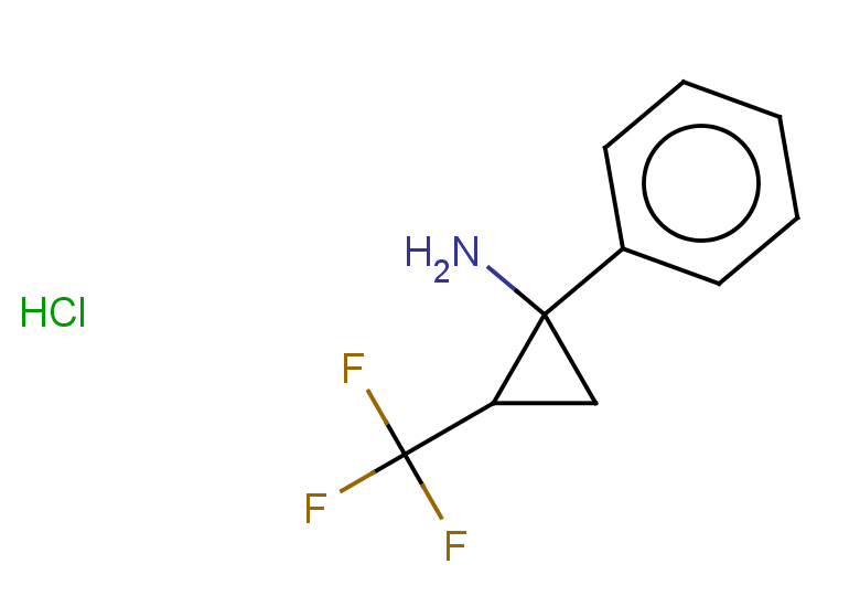 1-phenyl-2-(trifluoromethyl)cyclopropan-1-amine hydrochloride