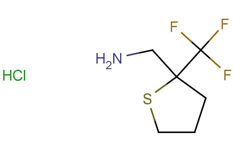 [2-(trifluoromethyl)thiolan-2-yl]methanamine hydrochloride