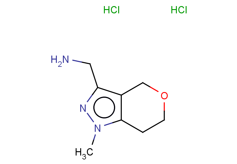 {1-methyl-1H,4H,6H,7H-pyrano[4,3-c]pyrazol-3-yl}methanamine dihydrochloride