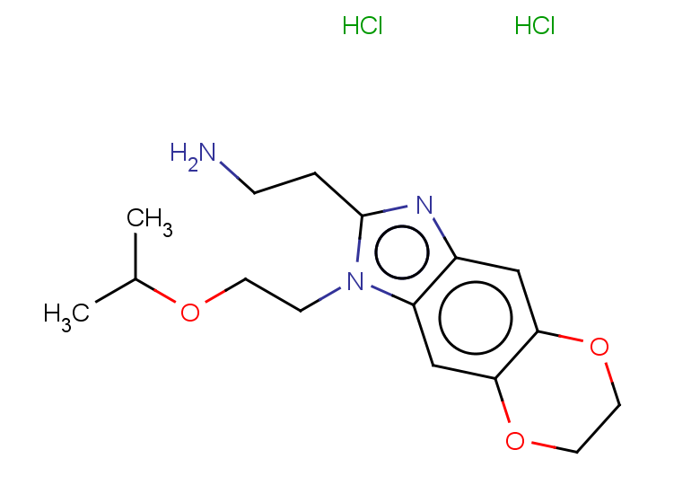 2-{6-[2-(propan-2-yloxy)ethyl]-10,13-dioxa-4,6-diazatricyclo[7.4.0.0^{3,7}]trideca-1,3(7),4,8-tetraen-5-yl}ethan-1-amine dihydrochloride