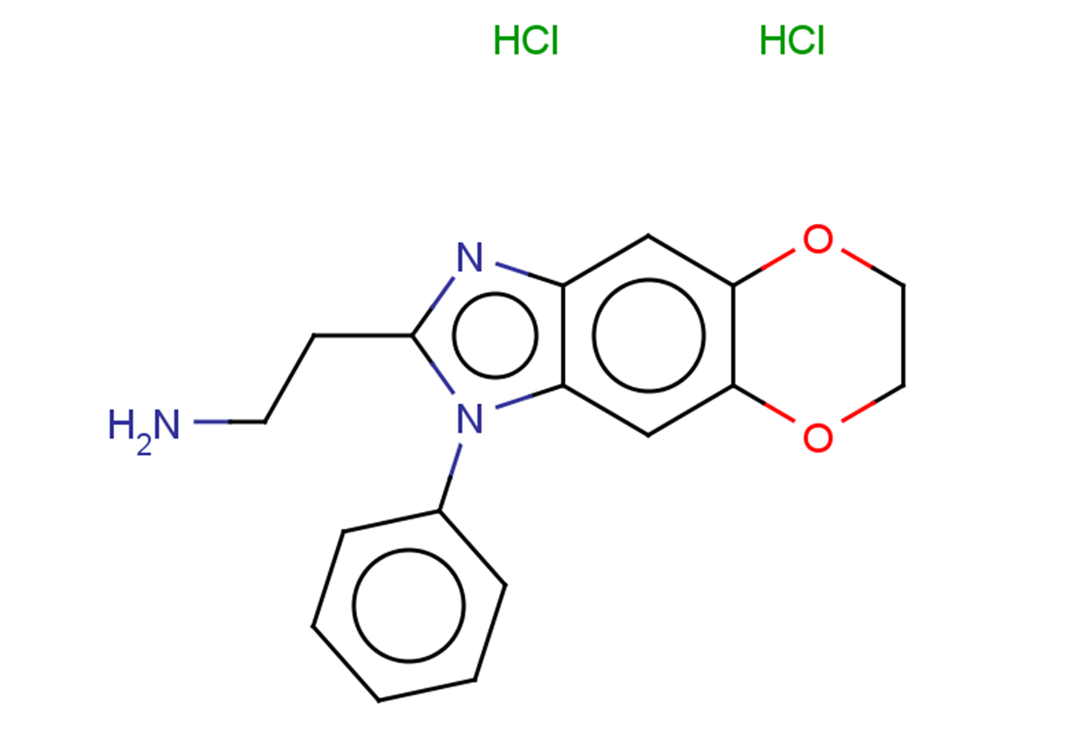 2-{6-phenyl-10,13-dioxa-4,6-diazatricyclo[7.4.0.0^{3,7}]trideca-1,3(7),4,8-tetraen-5-yl}ethan-1-amine dihydrochloride