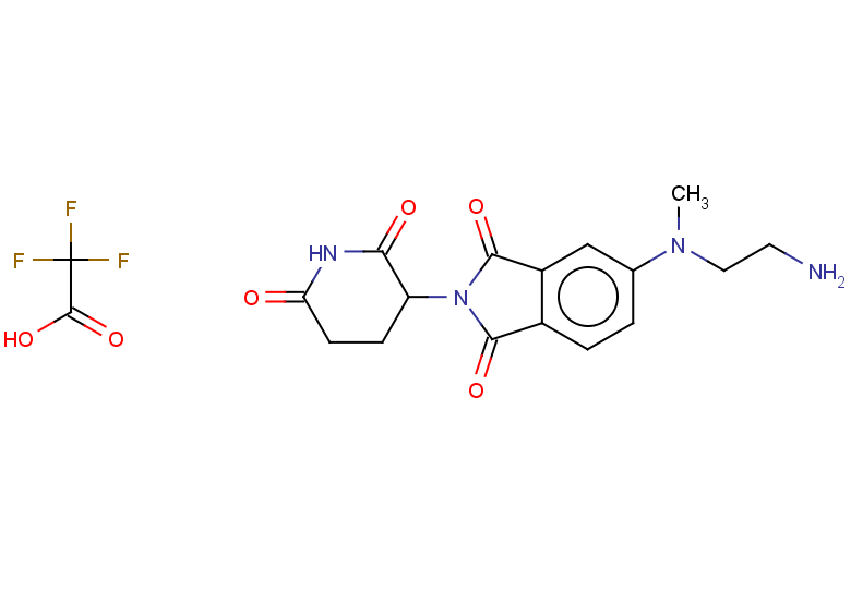 2,2,2-trifluoroacetic acid; 5-[(2-aminoethyl)(methyl)amino]-2-(2,6-dioxopiperidin-3-yl)-2,3-dihydro-1H-isoindole-1,3-dione