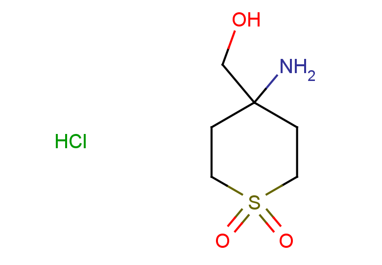4-amino-4-(hydroxymethyl)-1$l^{6}-thiane-1,1-dione hydrochloride