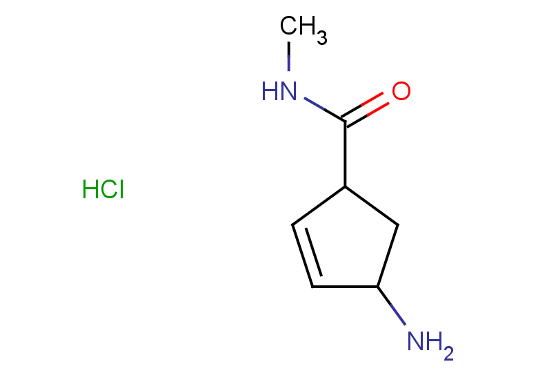 4-amino-N-methylcyclopent-2-ene-1-carboxamide hydrochloride