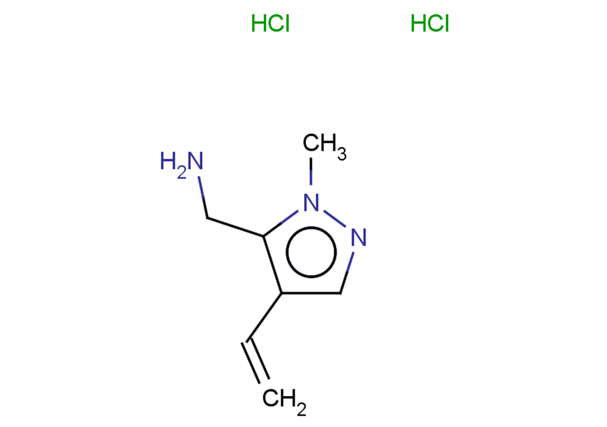 1-(4-ethenyl-1-methyl-1H-pyrazol-5-yl)methanamine dihydrochloride