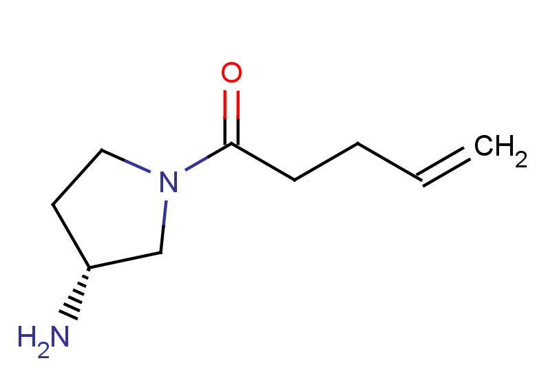 1-[(3R)-3-aminopyrrolidin-1-yl]pent-4-en-1-one