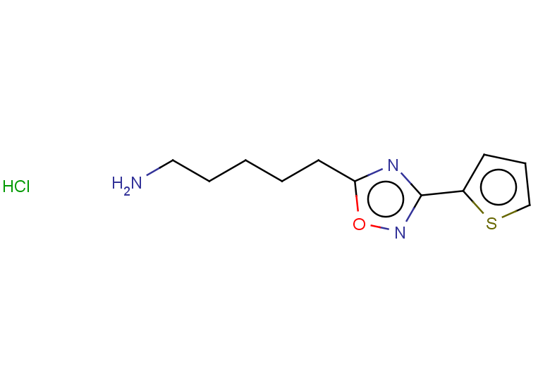 5-[3-(thiophen-2-yl)-1,2,4-oxadiazol-5-yl]pentan-1-amine hydrochloride