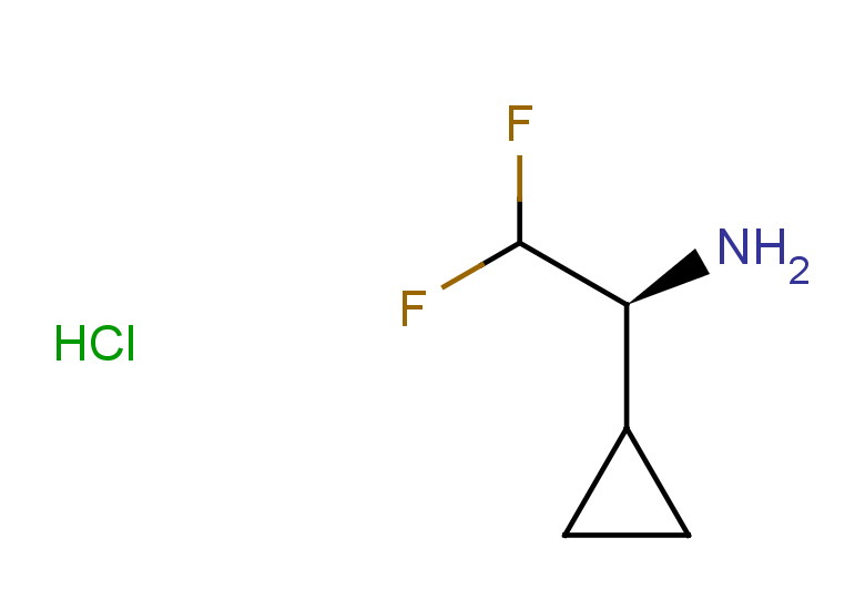 (1S)-1-cyclopropyl-2,2-difluoroethan-1-amine hydrochloride