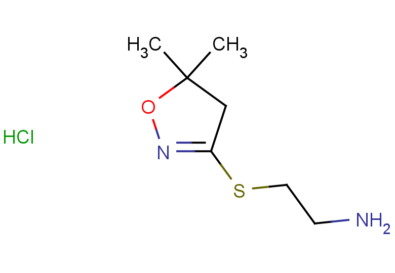 2-[(5,5-dimethyl-4,5-dihydro-1,2-oxazol-3-yl)sulfanyl]ethan-1-amine hydrochloride