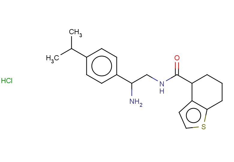N-{2-amino-2-[4-(propan-2-yl)phenyl]ethyl}-4,5,6,7-tetrahydro-1-benzothiophene-4-carboxamide hydrochloride