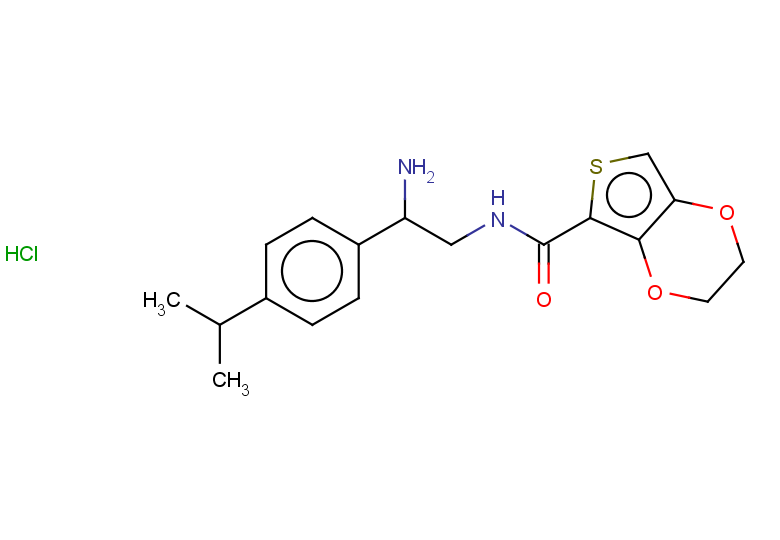 N-{2-amino-2-[4-(propan-2-yl)phenyl]ethyl}-2H,3H-thieno[3,4-b][1,4]dioxine-5-carboxamide hydrochloride