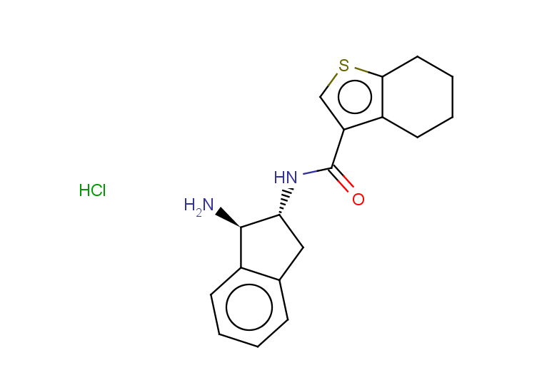 N-[(1R,2R)-1-amino-2,3-dihydro-1H-inden-2-yl]-4,5,6,7-tetrahydro-1-benzothiophene-3-carboxamide hydrochloride