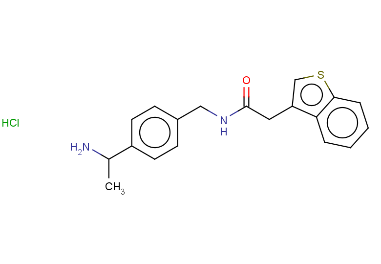 N-{[4-(1-aminoethyl)phenyl]methyl}-2-(1-benzothiophen-3-yl)acetamide hydrochloride