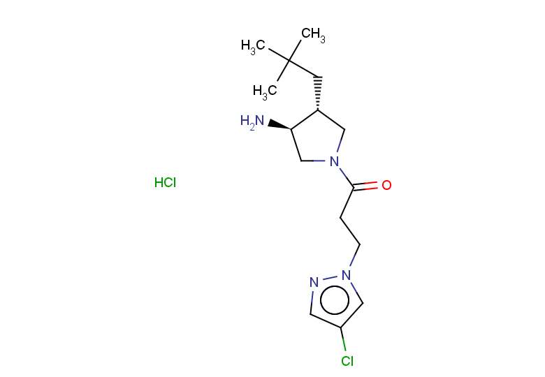 rac-1-[(3R,4S)-3-amino-4-(2,2-dimethylpropyl)pyrrolidin-1-yl]-3-(4-chloro-1H-pyrazol-1-yl)propan-1-one hydrochloride, trans