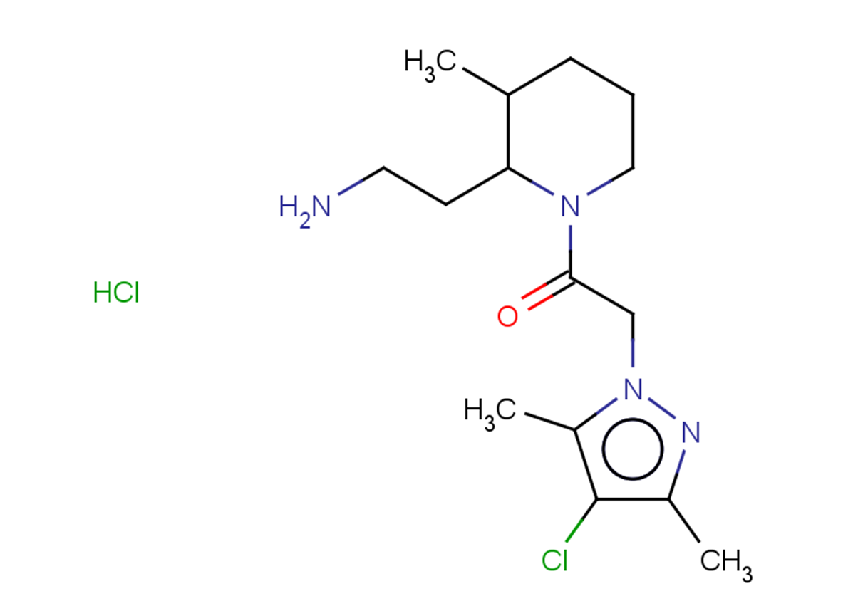 1-[2-(2-aminoethyl)-3-methylpiperidin-1-yl]-2-(4-chloro-3,5-dimethyl-1H-pyrazol-1-yl)ethan-1-one hydrochloride