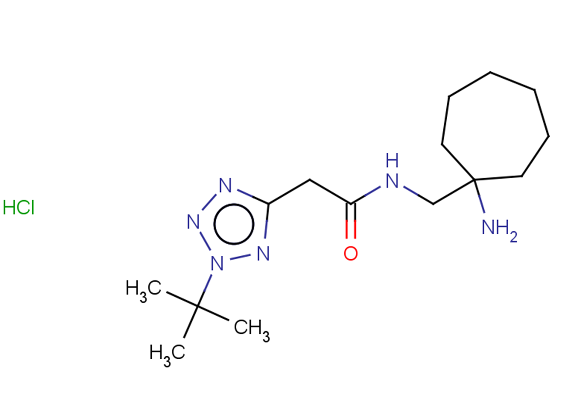 N-[(1-aminocycloheptyl)methyl]-2-(2-tert-butyl-2H-1,2,3,4-tetrazol-5-yl)acetamide hydrochloride