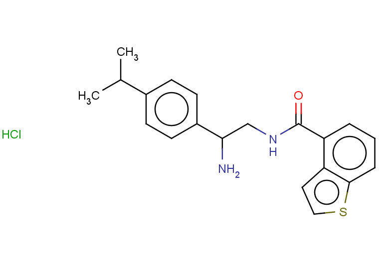 N-{2-amino-2-[4-(propan-2-yl)phenyl]ethyl}-1-benzothiophene-4-carboxamide hydrochloride