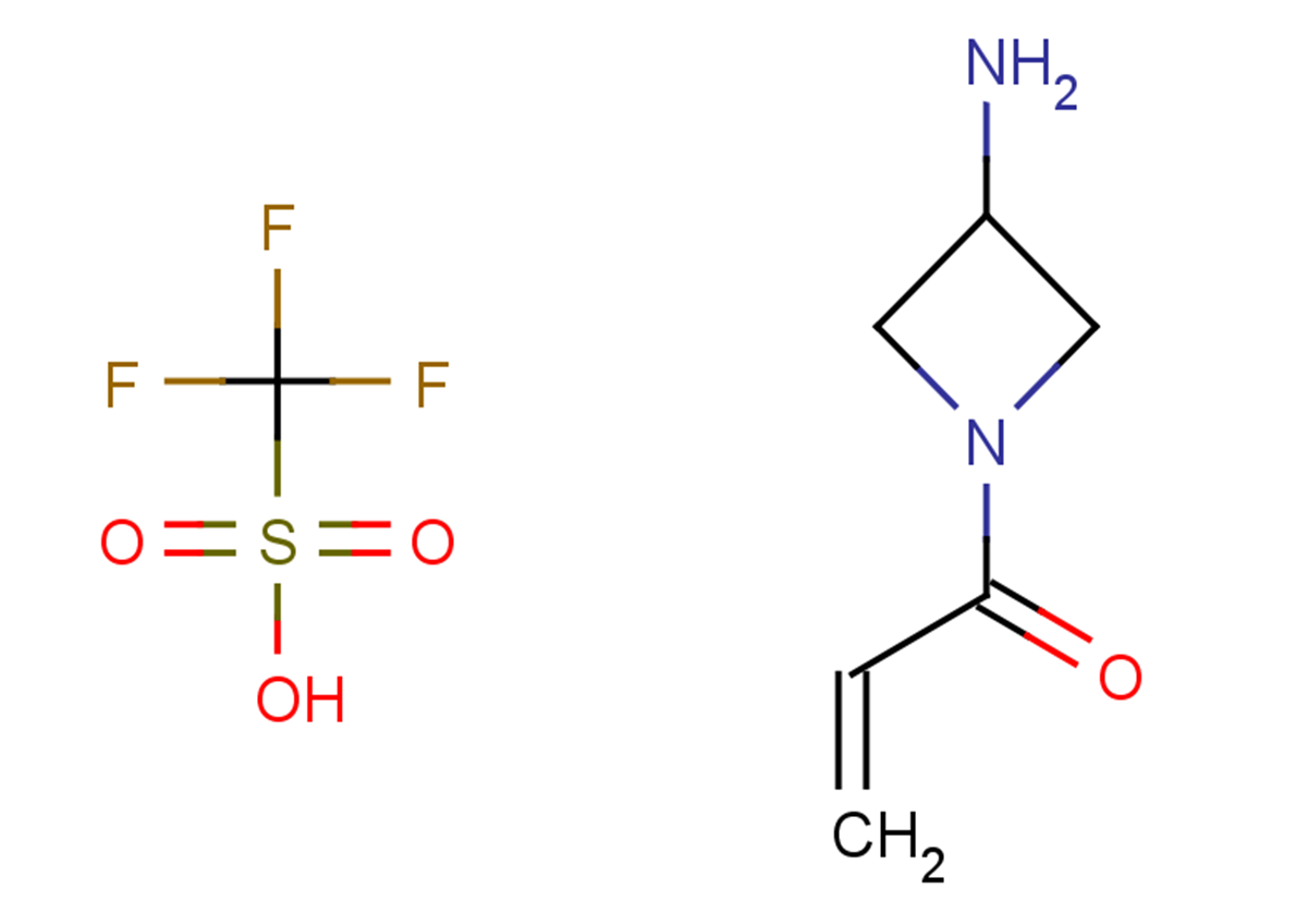 1-(3-aminoazetidin-1-yl)prop-2-en-1-one, trifluoromethanesulfonic acid