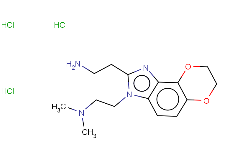 2-{5-[2-(dimethylamino)ethyl]-10,13-dioxa-3,5-diazatricyclo[7.4.0.0^{2,6}]trideca-1(9),2(6),3,7-tetraen-4-yl}ethan-1-amine trihydrochloride
