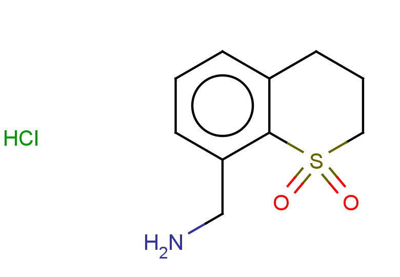 8-(aminomethyl)-3,4-dihydro-2H-1$l^{6}-benzothiopyran-1,1-dione hydrochloride