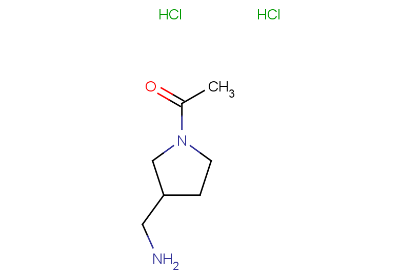 1-[3-(aminomethyl)pyrrolidin-1-yl]ethan-1-one dihydrochloride