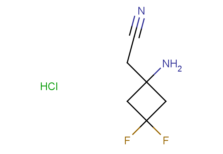 2-(1-amino-3,3-difluorocyclobutyl)acetonitrile hydrochloride