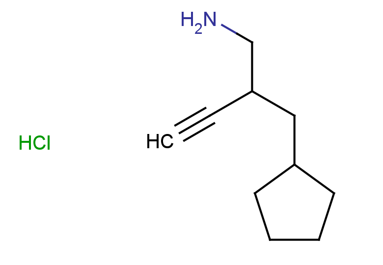 [2-(aminomethyl)but-3-yn-1-yl]cyclopentane hydrochloride