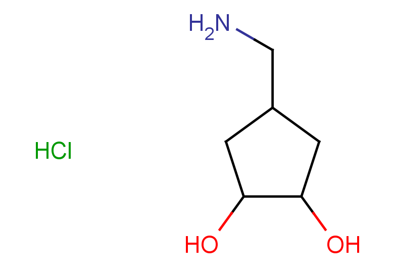 4-(aminomethyl)cyclopentane-1,2-diol hydrochloride