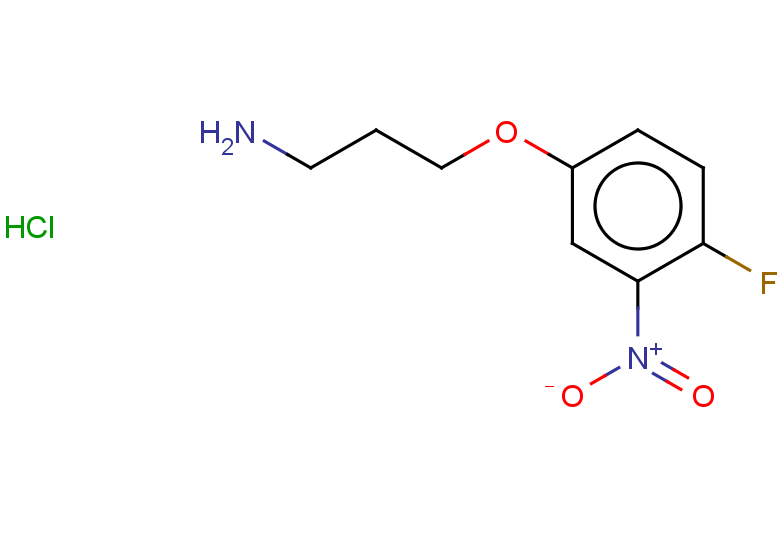 4-(3-aminopropoxy)-1-fluoro-2-nitrobenzene hydrochloride