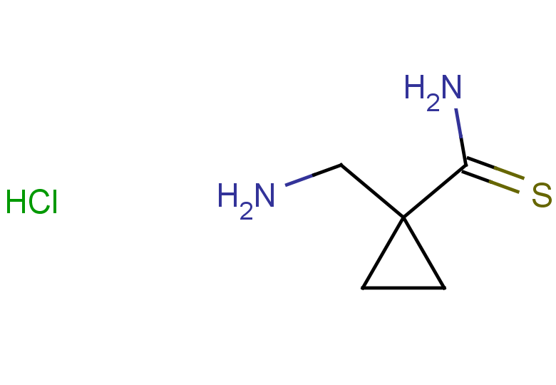 1-(aminomethyl)cyclopropane-1-carbothioamide hydrochloride
