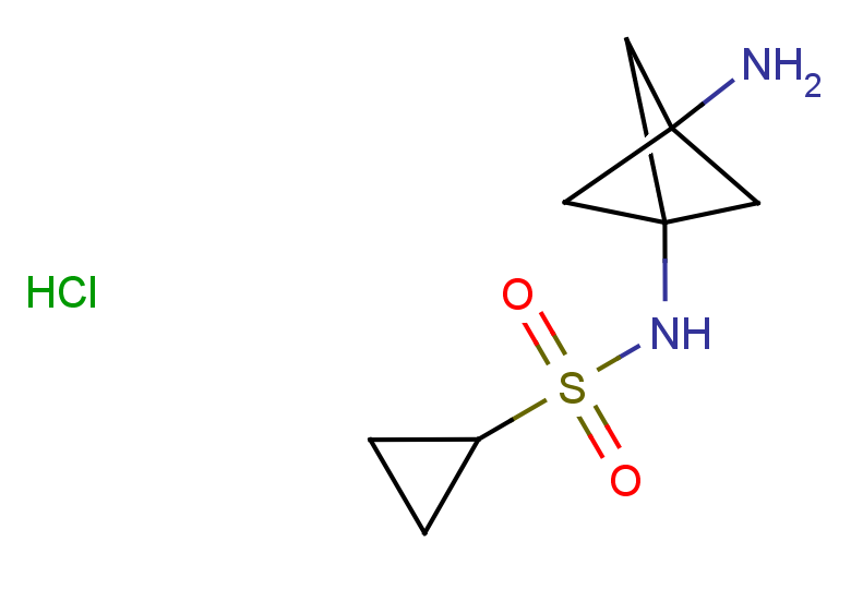 N-{3-aminobicyclo[1.1.1]pentan-1-yl}cyclopropanesulfonamide hydrochloride
