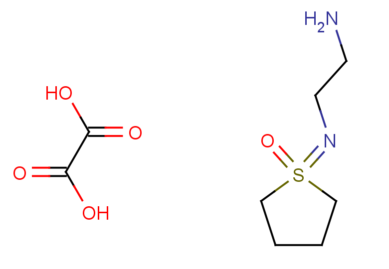 1-[(2-aminoethyl)imino]-1lambda6-thiolan-1-one, oxalic acid