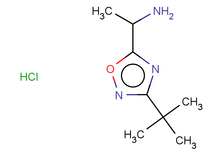 1-(3-tert-butyl-1,2,4-oxadiazol-5-yl)ethan-1-amine hydrochloride