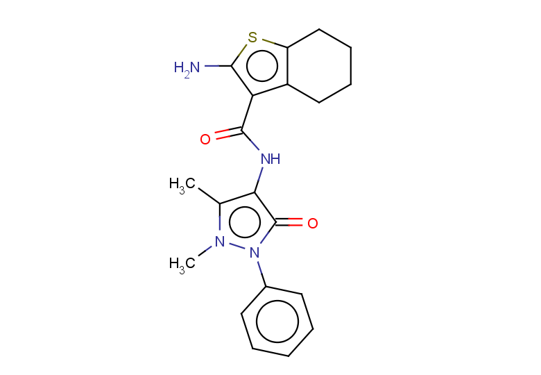 2-amino-N-(1,5-dimethyl-3-oxo-2-phenyl-2,3-dihydro-1H-pyrazol-4-yl)-4,5,6,7-tetrahydro-1-benzothiophene-3-carboxamide