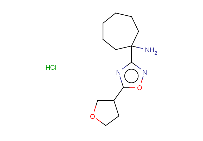 1-[5-(oxolan-3-yl)-1,2,4-oxadiazol-3-yl]cycloheptan-1-amine hydrochloride