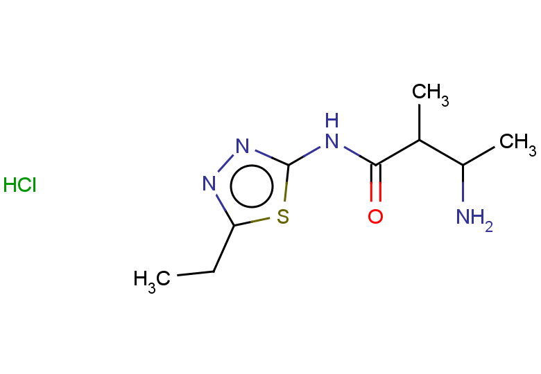 3-amino-N-(5-ethyl-1,3,4-thiadiazol-2-yl)-2-methylbutanamide hydrochloride