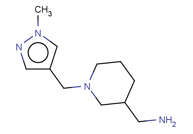 {1-[(1-methyl-1H-pyrazol-4-yl)methyl]piperidin-3-yl}methanamine
