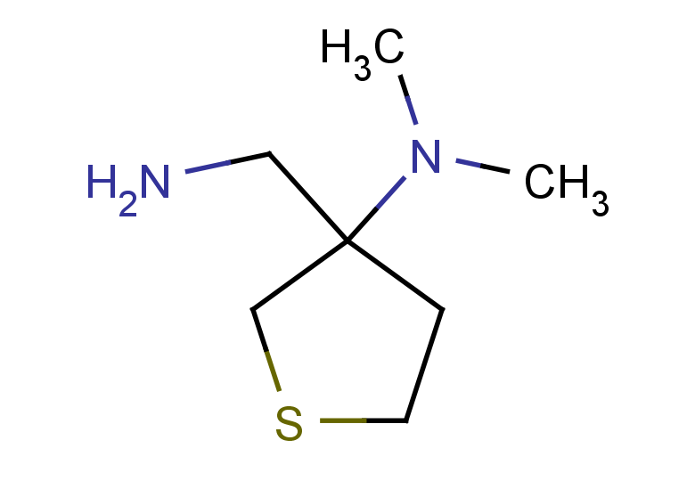 3-(aminomethyl)-N,N-dimethylthiolan-3-amine