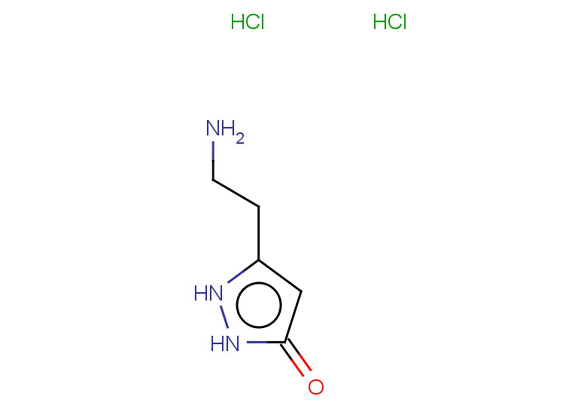 5-(2-aminoethyl)-2,3-dihydro-1H-pyrazol-3-one dihydrochloride