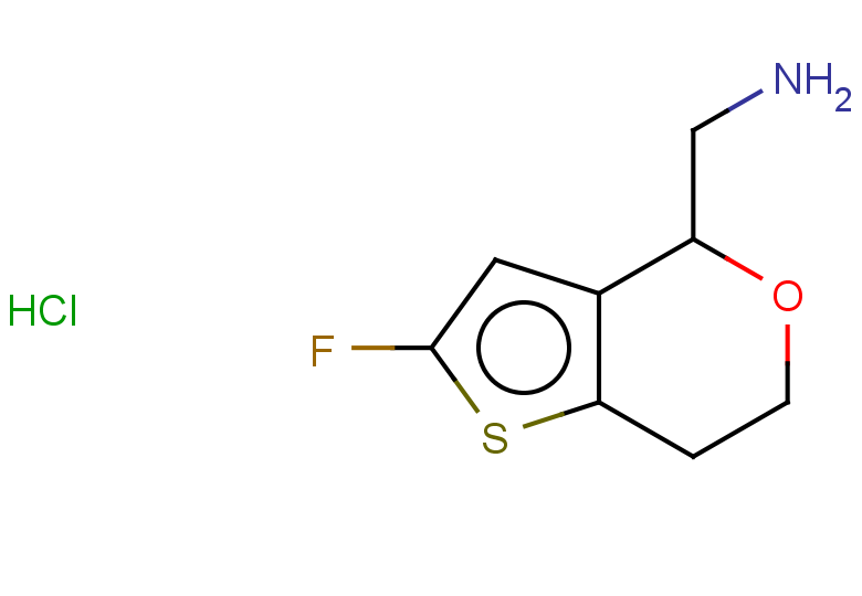 {2-fluoro-4H,6H,7H-thieno[3,2-c]pyran-4-yl}methanamine hydrochloride