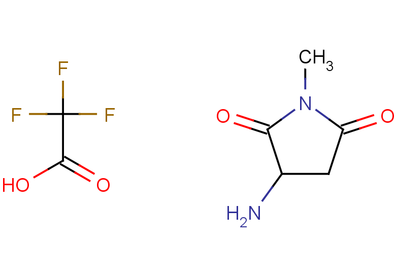 3-amino-1-methylpyrrolidine-2,5-dione, trifluoroacetic acid