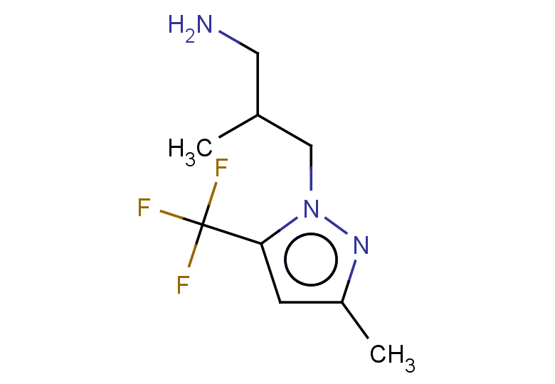 2-methyl-3-[3-methyl-5-(trifluoromethyl)-1H-pyrazol-1-yl]propan-1-amine