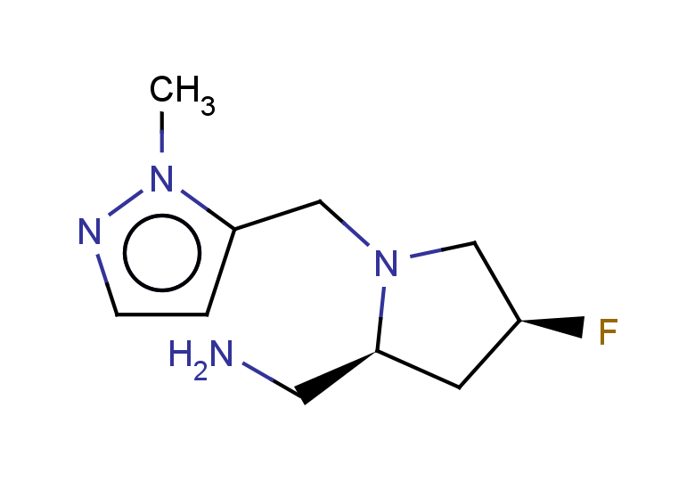 [(2S,4S)-4-fluoro-1-[(1-methyl-1H-pyrazol-5-yl)methyl]pyrrolidin-2-yl]methanamine