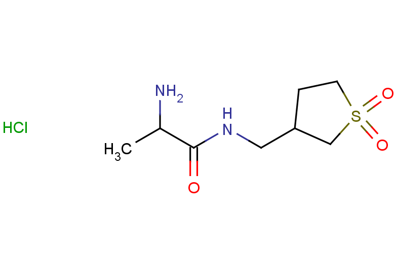 2-amino-N-[(1,1-dioxo-1lambda6-thiolan-3-yl)methyl]propanamide hydrochloride