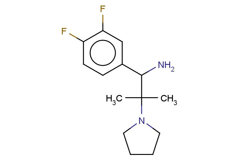 1-(3,4-difluorophenyl)-2-methyl-2-(pyrrolidin-1-yl)propan-1-amine
