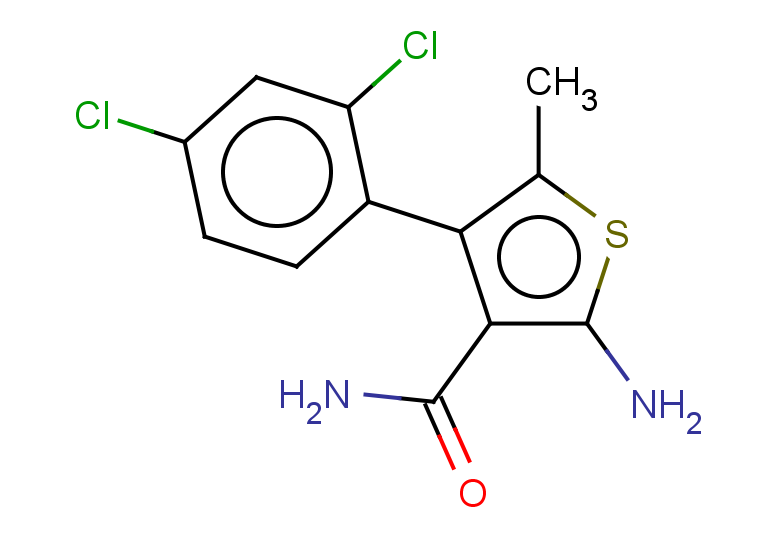 2-amino-4-(2,4-dichlorophenyl)-5-methylthiophene-3-carboxamide