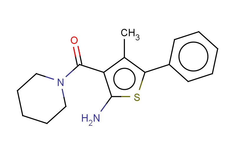 4-methyl-5-phenyl-3-(piperidine-1-carbonyl)thiophen-2-amine