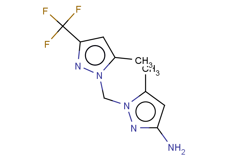 5-methyl-1-{[5-methyl-3-(trifluoromethyl)-1H-pyrazol-1-yl]methyl}-1H-pyrazol-3-amine