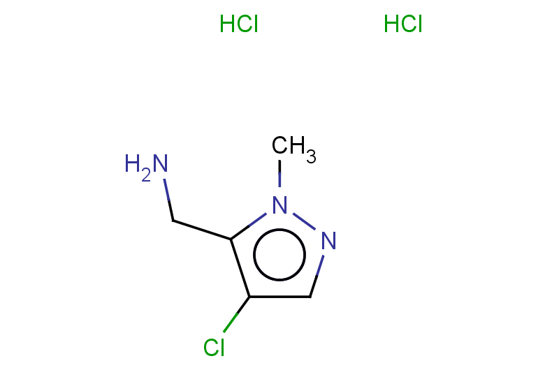 (4-chloro-1-methyl-1H-pyrazol-5-yl)methanamine dihydrochloride